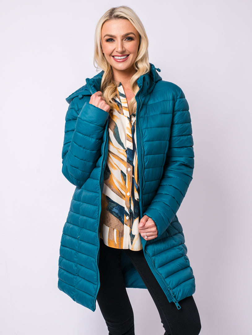 Luxury Coat Teal Gerard