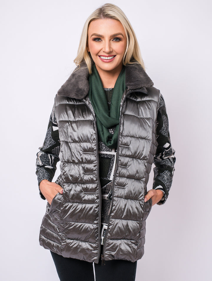 Luxury Gilet- Silver