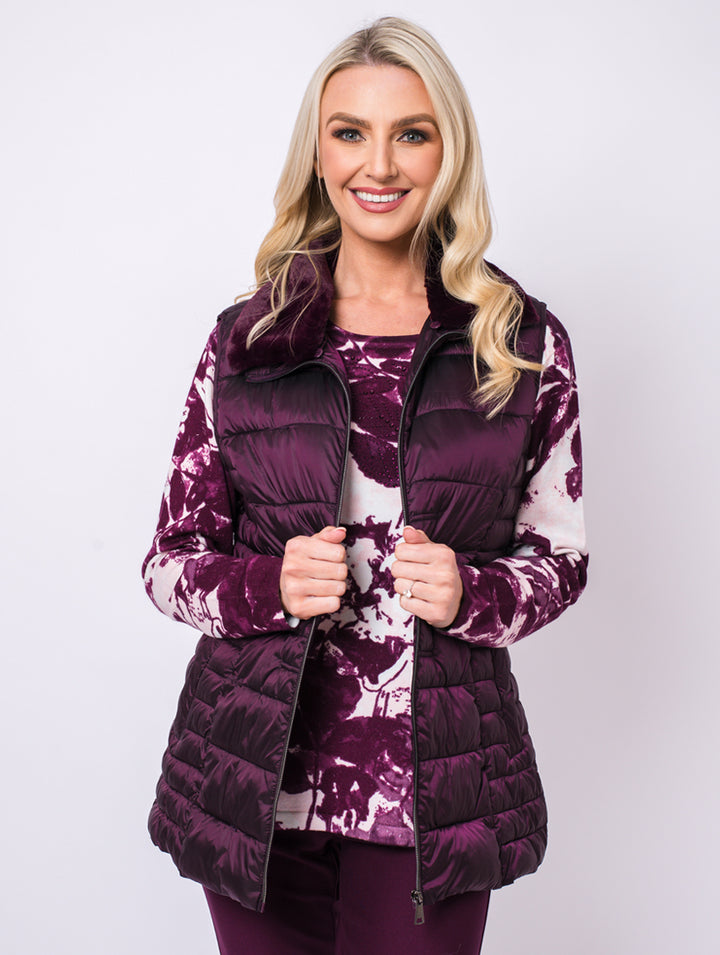 Luxury Gilet- Bordeux