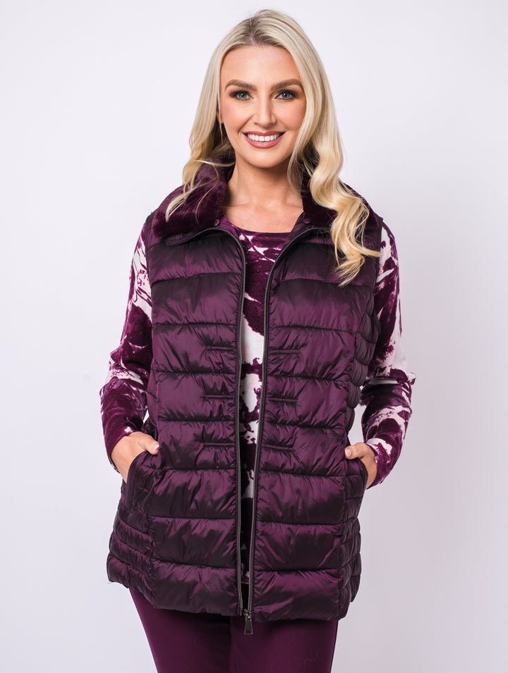 Luxury Gilet- Bordeux