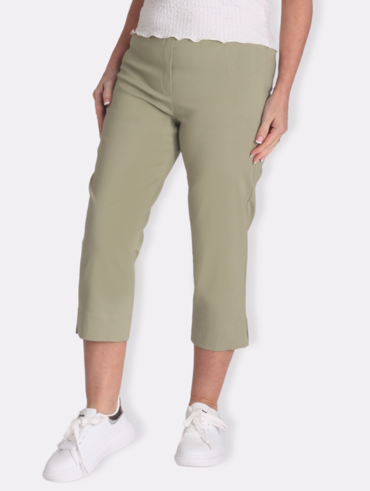 Crop Moda Trouser - Khaki