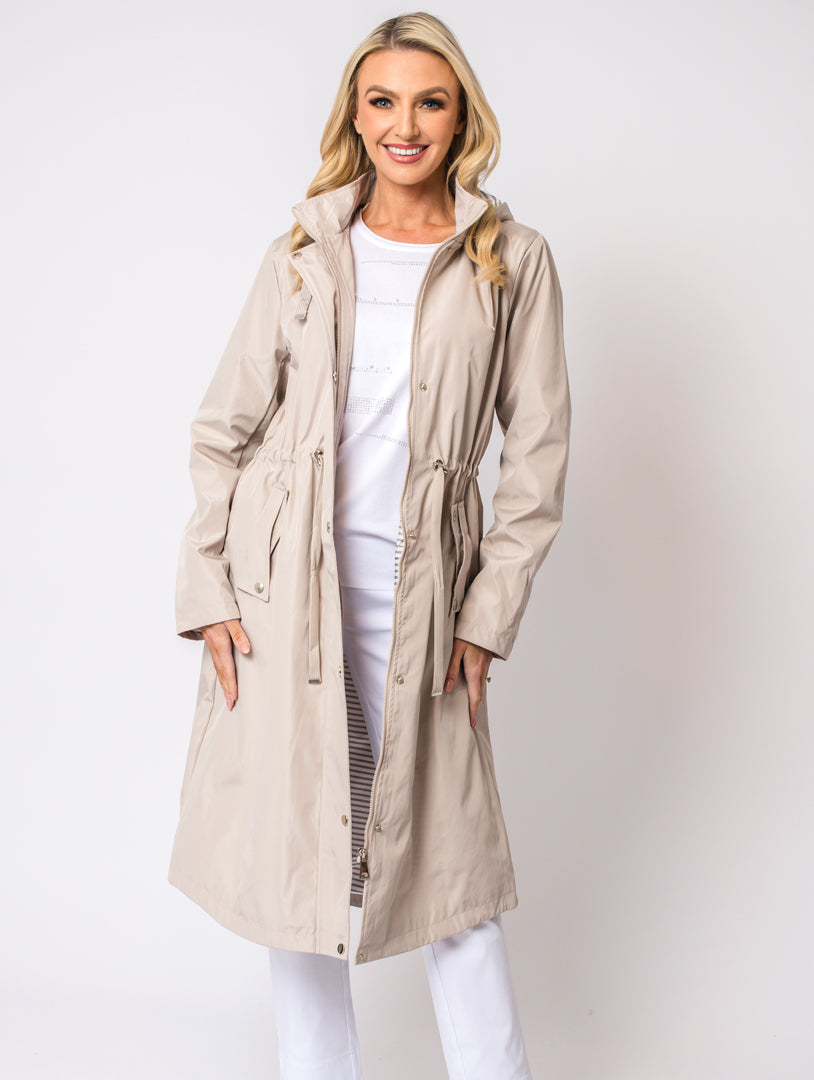 Longline Coat - Beige