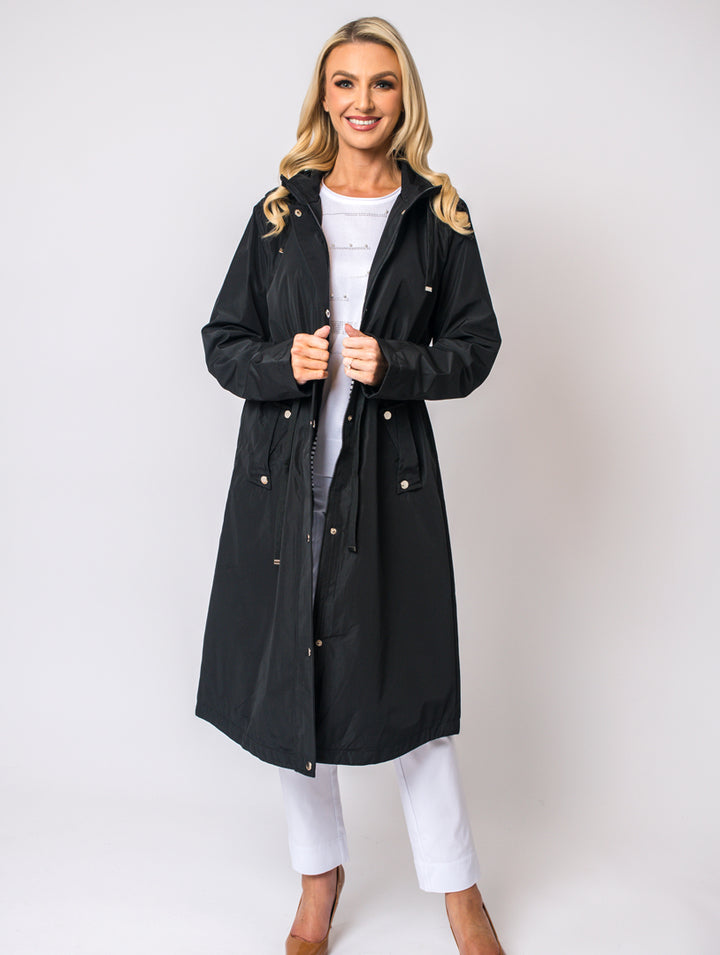 Longline Coat - Black