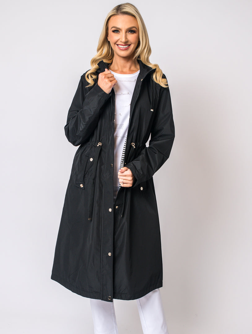 Longline Coat - Black