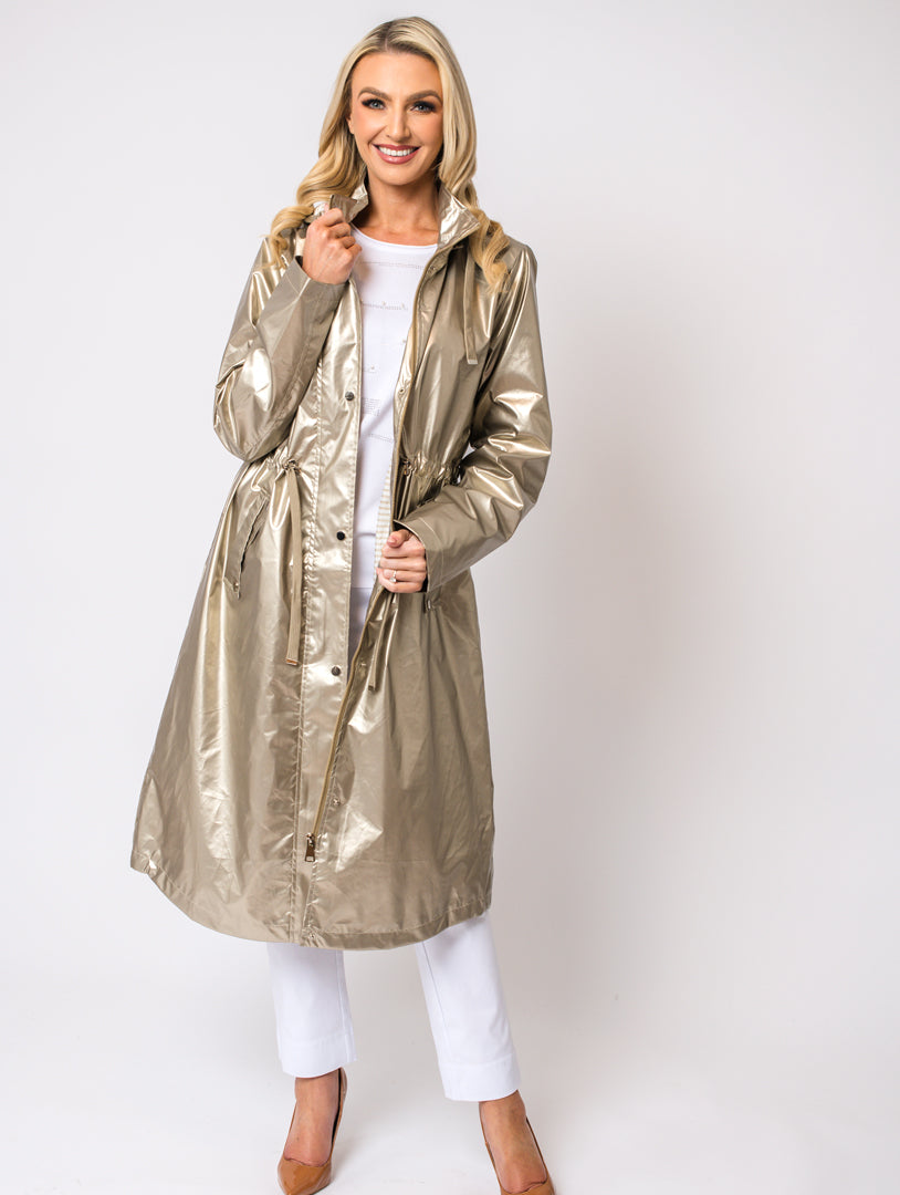 Longline Coat - Gold