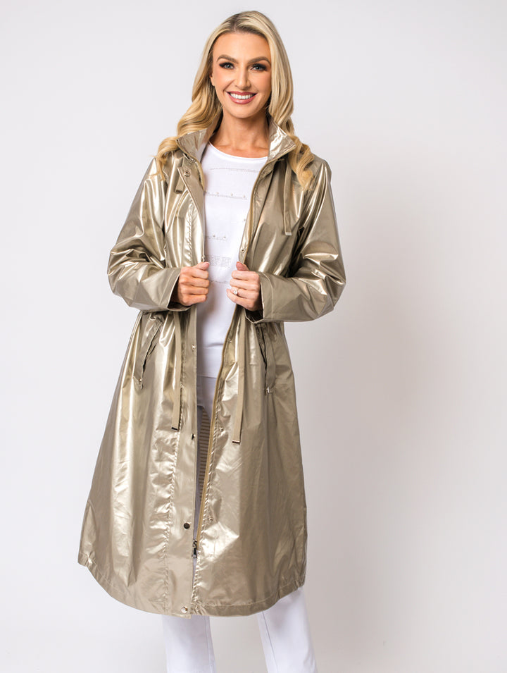 Longline Coat - Gold