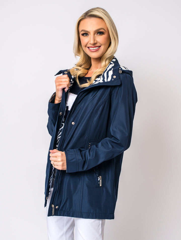 Hooded Jacket - Navy