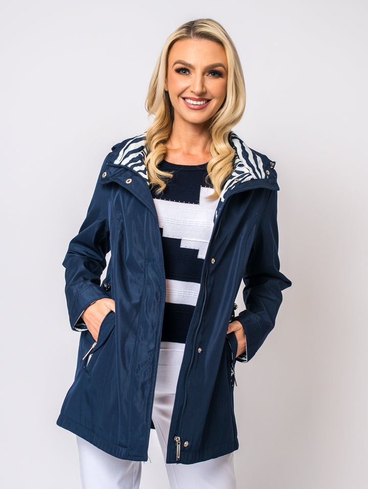 Hooded Jacket - Navy