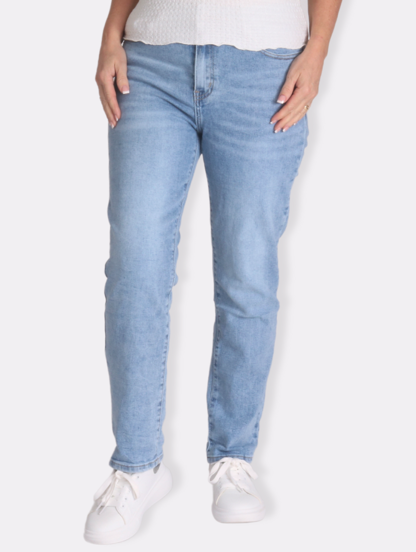 Straight Leg Jeans - Denim