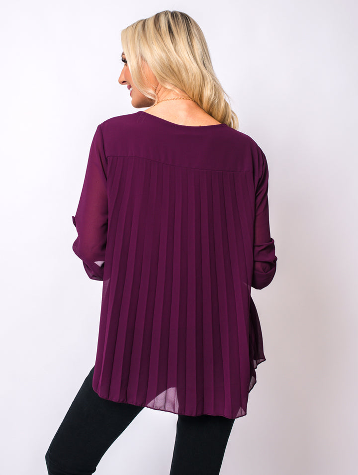 Necklace Blouse - Magenta