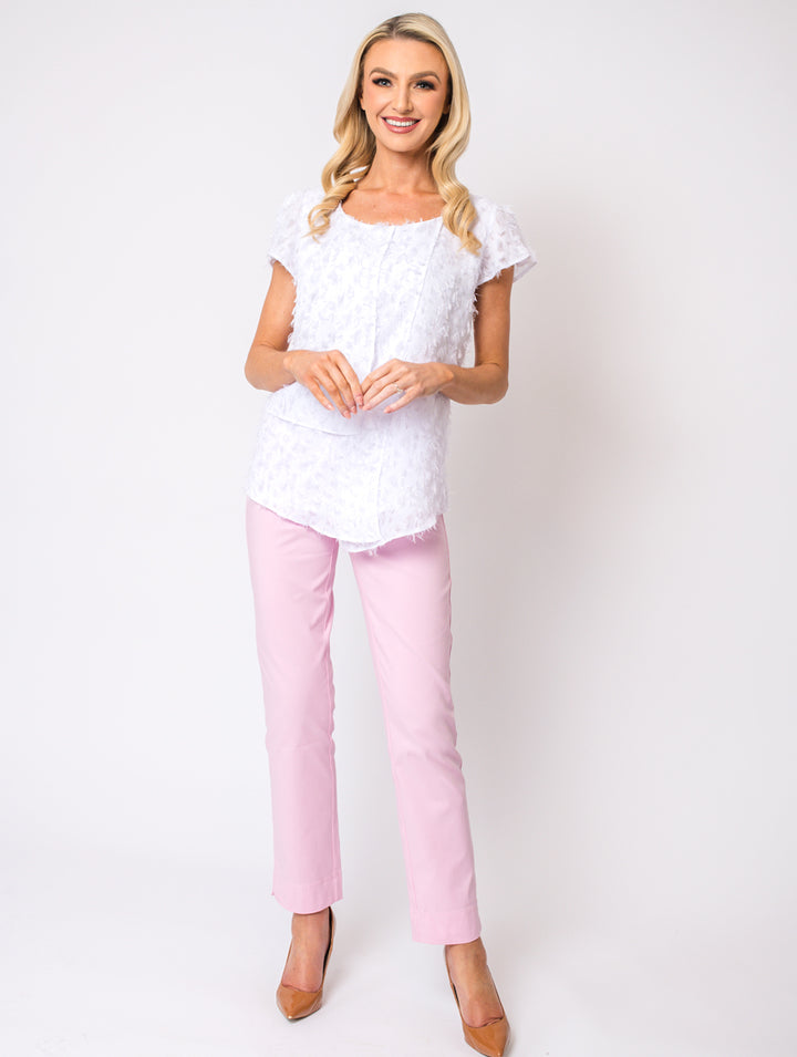 Scallop Top - White