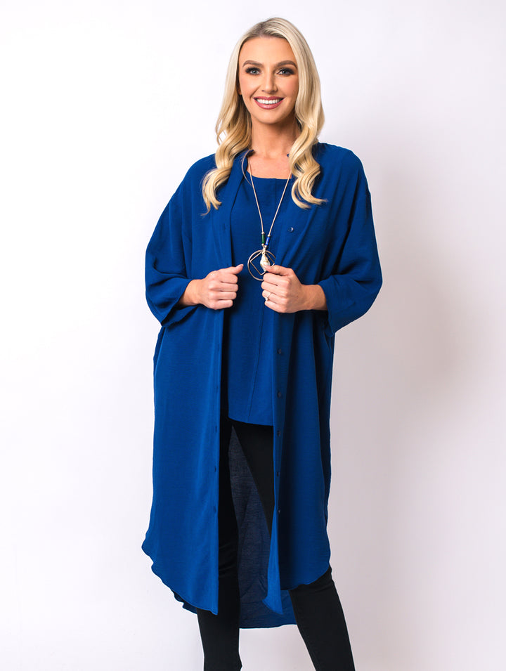 Long Cardigan - Royal