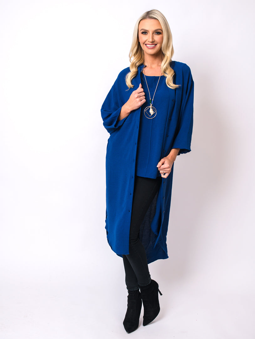 Long Cardigan - Royal