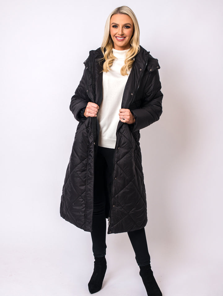 Longline Coat - Black