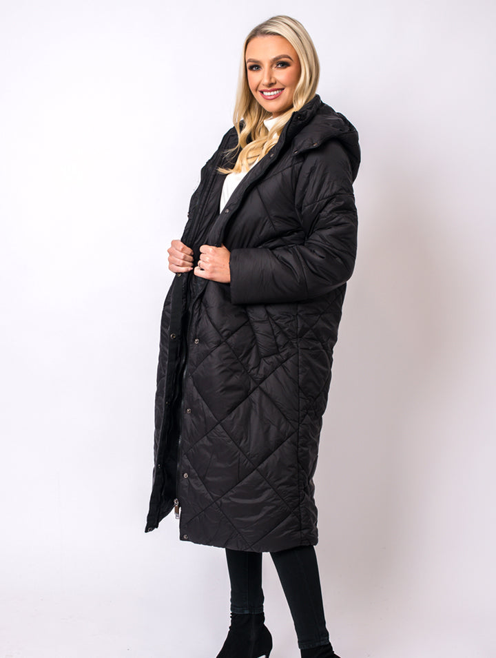 Longline Coat - Black