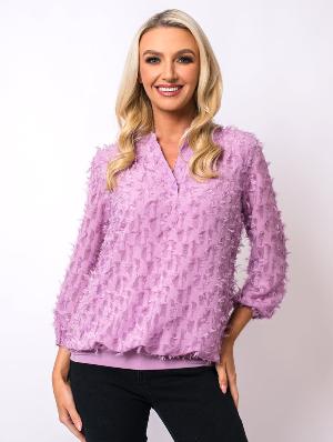 Textured 2 Piece Top - Lavender