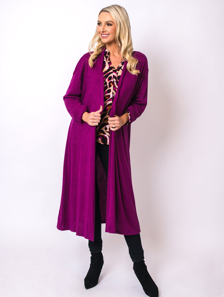 Luxury Cardigan - Magenta