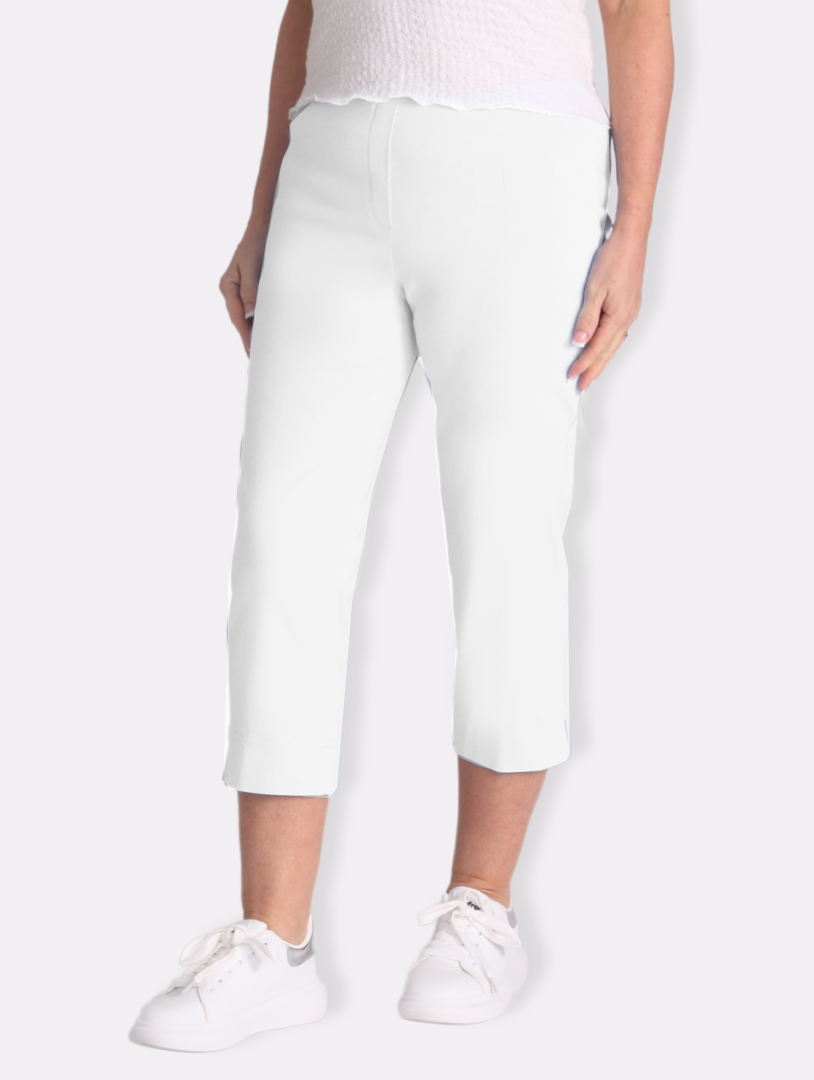 Crop Moda Trouser - White