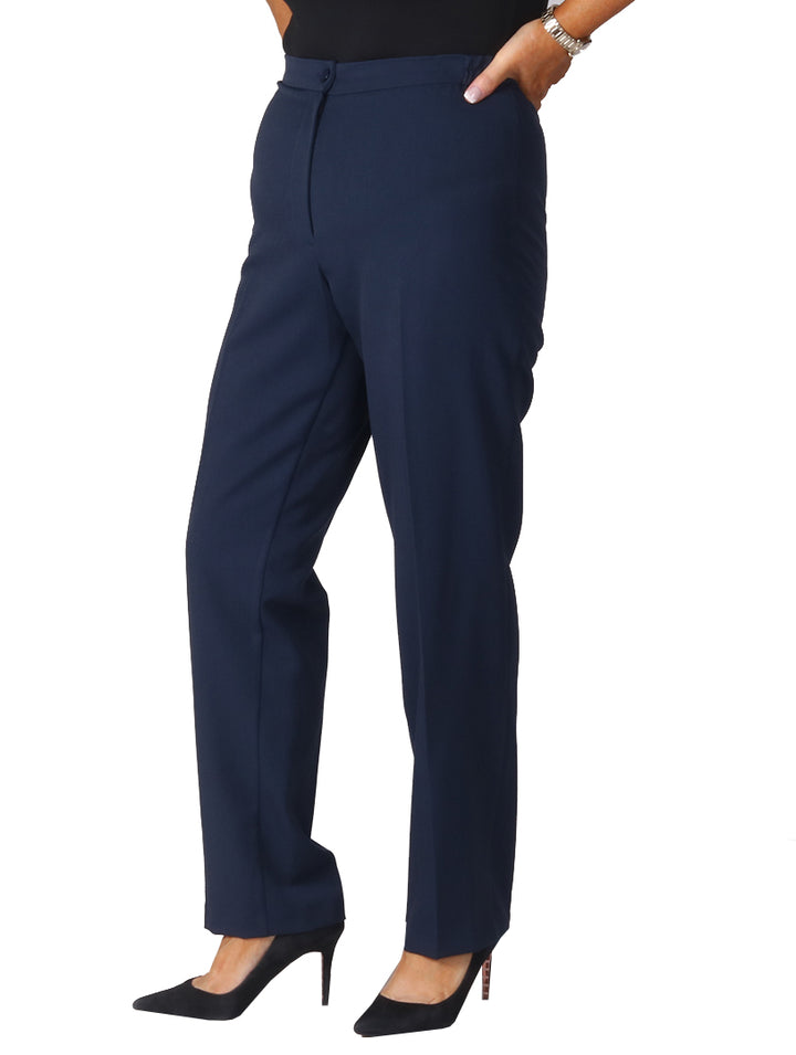 29" Side Elasticated Trousers - Navy